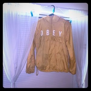 Yellow windbreaker